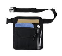 Server Waist Pouch - Adjustable Buckle Belt Canvas Storage Bag, Lightweight Six Pocket Zippered Waist Pack | Convenient Utility Money Bag for Restaurant Waitstaff Bar Hotels Nursing