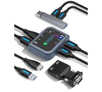ServerConnect Pro Portable Server Management Tool: USB Crash Cart Adapter - 1920 x 1200 - Portable Laptop USB 2.0 to KVM Console - Datacenter Server Monitor Mouse and Keyboard to USB
