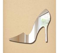 Servewell High Heel Shoe, Acrylic Wall Art Mirrors with Fixings 12cm x 9cm