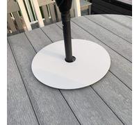 Servewell Lazy Susan - Garden Parasol - Acrylic Matt, Turntable Serving Plates Midnight Black Large 38.5cm / 5.4cm hole