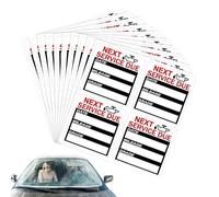 Service abusing sticker-40 (2x2) descriptive labels, service failure label | Car windshield sticker, car maintenance sticker for mechanics,