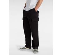 Service Cargo Loose Tapered Trousers in Black