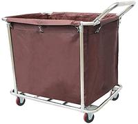 Service Cart for Laundry Sorting Collecting & Recycling - Trolley with Removable Oxford Cloth Bags Mobile Linen Hamper on Wheels & Versatile Cart Style 1