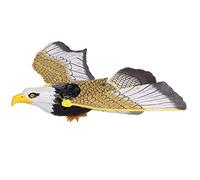Service Dog Harness Simulated Birds Hanging Pet Toy Chirping Bird Cat Toys Toy Sound And Light Parrot Flying Bird 360 Rotation Gifts For Dogs (B, One Size)