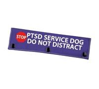 Service Dog Leash Sleeve PTSD Service Dog Do Not Distract Dog Leash Wrap Social Distancing Gift（PTSD Service Dog）