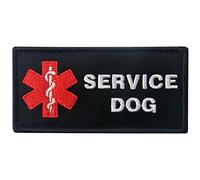 Service Dog Patch ACU EMS Medic Paramedic Star of Life Vests/Harnesses Applique Embroidered Fastener Hook & Loop Emblem