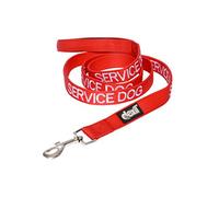 SERVICE DOG Red 120cm 180cm Padded Dog Lead PREVENTS Accidents By Warning Others of Your Dog in Advance (180cm)