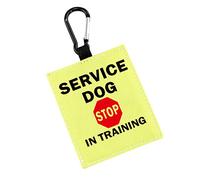 Service Dog Stop in Training Alert Dog Hang Tag Service Dog Hanging Patches Assistance Dog Hanging Dog Alert Patches (Service -Dog)