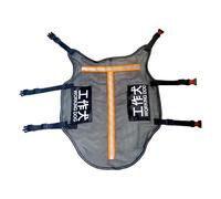 Service Dog Vest Harness with Breathable Mesh & Quick Release Buckles, Adjustable Training Vest for Assistance & Therapy Dogs, Daily Use Mobility Aid- Orange L