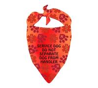 Service Dogs Bandana Do Not Separate Dog from Handler Dog Scarf Assistance Dogs Gift (Service Dog)