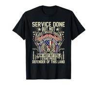 Service done but not erased Veteran Dad Retro Veteran Shirt T-Shirt