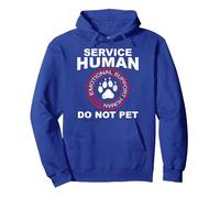 Service Human Dog Owner Emotional Support Human Pullover Hoodie, Adult Unisex, Royal Blue, XX-Large