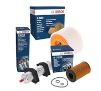 SERVICE KIT for Audі A6 (C7) 2.0 TDI CGLC CGLD CMGB (2011-2015) - Genuine Bosch Oil Filter & Air Filter & Fuel Filter P7023 S0289 N2068