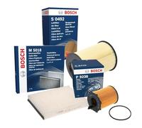 SERVICE KIT for Fоrd Focus MK3 1.5 TDCI (2014-2018) - Genuine Bosch Oil Filter & Air Filter & Cabin Filter P9238 S0492 M5018