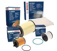 SERVICE KIT for Fоrd Focus MK3 1.5 TDCI (2014-2018) - Genuine Bosch Oil Filter & Air Filter & Fuel Filter & Cabin Filter P9238 S0492 N2533 M5018