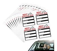 Service Labels - 40pcs Next Oil Maintenance Stickers, Writable Auto Window Tags | Clear Vinyl Adhesive Notes, Reusable Date Mileage Markers, Oil Change Reminder Stickers for Car Vehicle Windshield