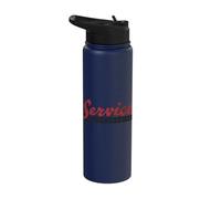 Service Merchandise Classic Vintage Appeal Stainless Steel Insulated Water Bottle
