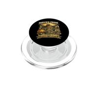 Service Pride Spooky Nights Military Veteran Theme Halloween PopSockets PopGrip for MagSafe