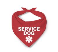Service Red Alert Working Dog Identification Cat Dog Kerchief Adjustable Pet Triangle Scarves Soft Pets Dog Triangle Bibs Scarf For Small Medium Large Dogs