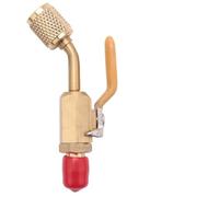 Service Valve Yellow 90mm X 45mm Systems Globe Compatible Brass HVAC Shut-Off Valve for R410a Charging R134a Gadget - HVAC/r 4-inch Ac Plus Hose