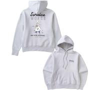 Service Works - Casual sweatshirt in organic cotton - Eating Adventures Hoodie Heather for Men - Size L - Grey Grey L
