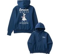 Service Works - Casual sweatshirt in organic cotton - Eating Adventures Hoodie Navy for Men - Size M Navy M