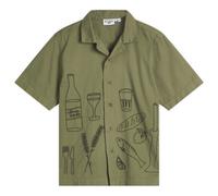 Service Works Men's Picnic Embroidered Vacation Shirt Olive
