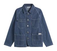Service Works Men's Pinstripe Denim Coverall Jacket Indigo