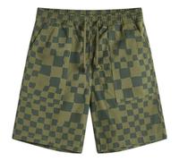 Service Works Men's Printed Chef Short Olive Checker