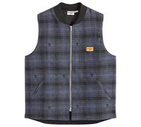 Service Works Men's Thistle Plaid Work Vest Black