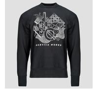 Service Works Sweatshirts FREQUENT FLYER CREWNECK in Black US L