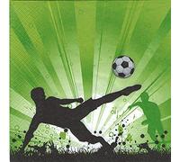 Servietten Fußball 20 Napkins Football Euphoria Design for Child's Birthday 33 x 33 cm