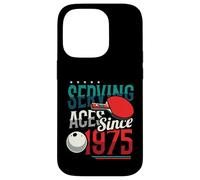 Serving Aces Since 1975 Table Tennis Lover 50th Birthday Case for iPhone 14 Pro