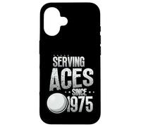Serving Aces Since 1975 Table Tennis Lover 50th Birthday Case for iPhone 16