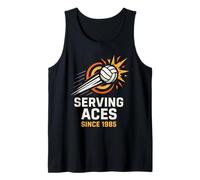 Serving Aces Since 1985 Volleyball Lover 40th Birthday Tank Top