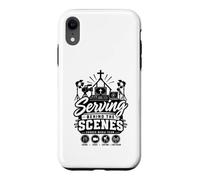 Serving Behind the Scenes Church Media Team Production Crew Case for iPhone XR