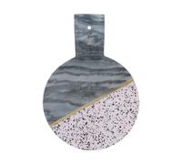 Serving Board Terrazzo Round Marble w/Handle & Rope Food Worktop Saver 25cm Slab