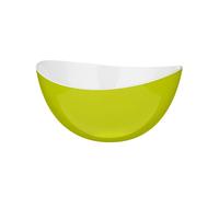 Orsina Small Green & White Salad Bowl, Durable Plastic Serving Bowl For Snacks, Mixing Bowl For Everyday Use Orsina Green