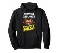 Serving Dad Jokes With A Side Of Salsa Funny Nacho Taco Mens Pullover Hoodie