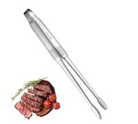 Serving - Food Tongs - Stainless Steel Food Grabber - Kitchen Clamp Cooking Grill BBQ Tool - Heat Resistant Steak Bread Clamp For Serving, Cooking, Salad, Grilling - Durable Grippers
