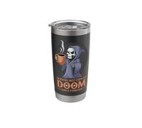 Serving Hot Cups of Doom Since Forever. Grim Reaper Coffee Stainless Steel Insulated Tumbler