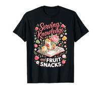 Serving Knowledge and Fruit Snacks Kindergarten Teacher Value Graphic T-Shirt