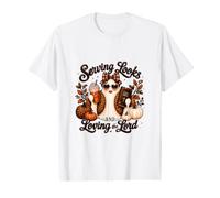 Serving Looks Loving the Lord Christian Fall Ghost T-Shirt Value Graphic T-Shirt