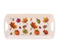 Serving Medium Tray Food Guest Snack Server Autumn Fall Theme Leaf Nature Design