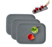 Serving Non-Slip Grey Gastro Tray Restaurants Rectangular Café 45x35cm Plastic