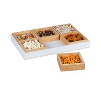 Serving platter 6 sections easy clean Snack Serving Set Entertaining Platter