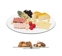 Serving platter Rotating Cake Stand Circular Tray 1.9 kg 45 cm Round Clear