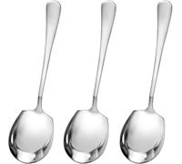 Serving Spoon,Soup Spoons,3 Pcs Serving Spoons Large Buffet Table Spoons,Long Handle Soup Spoons,for Parties Dinner Kitchen Restaurant