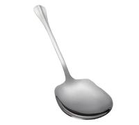 Serving Spoons for Buffet - Big Rice Spoon in Stainless Steel - Metal Serving Spoon, Ergonomic Kitchen Flatware for Cooking, Baking and Basting