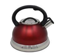 Serving Tea Kettle steelex Whistling Kettle red Serving Tea Coffee stovetop Kitchen Home Gas hob Stove Whistle top Induction Camping Cooker Electric